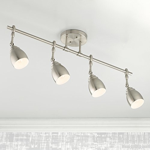 Pro Track Elm Park Collection Brushed Steel 4-Light Fixture