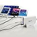 Key Power 60 Watt 12A 6-Port USB Wall Charger Charging Station for iPhone / iPad Air / Samsung / Tablets and more