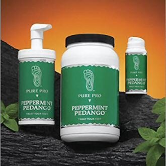 image for Pure Pro Peppermint Pedango Foot Cream 4 Ounce Pump Bottle