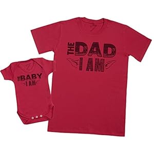 The Baby I Am, The Dad I Am – Maak een set – Gecoördineerde cadeauset voor vader en baby – Heren-T-shirt en…