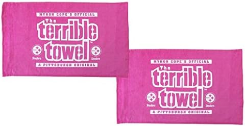 Terrible Towels Official Pittsburgh Set of Two Pink Towels