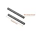 15mm Rods -15cm 6inch Long (M12-15cm) Aluminum Alloy Rail Rod for 15mm Rod Support Rail System Shoulder Rig DSLR Rig Stabilizer Black (Pack of 2)