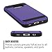 Galaxy S7 Edge Case, Anuck Slidable ID Card Slot Holder Galaxy S7 Edge Wallet Case [Credit Card Pocket] Hard Shell Shockproof Rubber Bumper Protective Case Cover for Samsung S7 Edge - Lavender