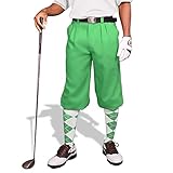 Lime Golf Knickers: Mens 'Par 3' - Microfiber
