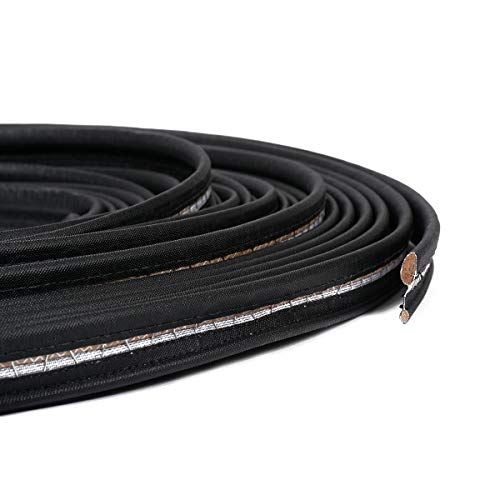 AbbeyShea 3/4in Repp Wire-on Binding - Black (25 Yard Spool)