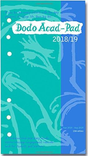 Dodo Acad-Pad 2018-2019 Filofax-compatible Personal Organiser Diary Refill Mid Year / Academic Year, Week to View: A ... for students & teachers (Dodo Pad)