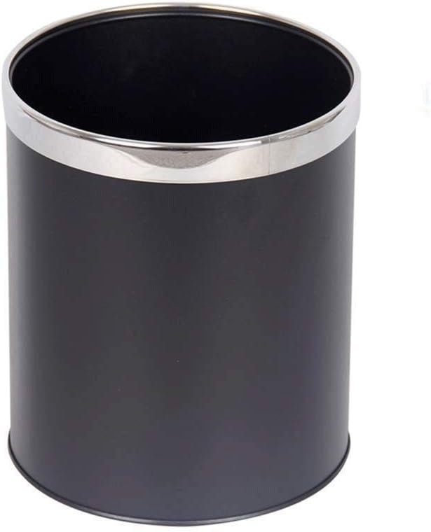 SHYPT Contenedor de Basura pequeño Redondo de Metal, Papelera