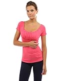 PattyBoutik Women's Scoop Neck Empire Waist Raglan Top