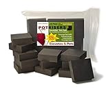 Potrisers (Size Large -12 Pack) - Invisible Pot Feet to Elevate up to 4 Flower Plant Planters or Statues | Perfect for Patios, Decks, Gardens, and Greenhouses - Made in the USA