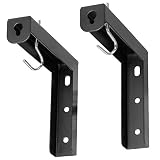 VIVO Black Universal Wall Hanging 6 inch Adjustable L-Bracket Mount Plate Kit for Projector Screen (MOUNT-PS01B)