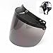 E-Bro 3 Snap Flip Up Visor Face Shield Lens for Open Face Motorcycle Helmets (Smoke)