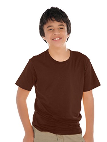 Kavio! Youth Crew Neck Short Sleeve Tee (Same YJP0495) Brown S