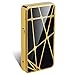 Kivors Arc Lighter - Flameless Lighter Plasma Lighter Cigartte Inferno Lighter USB Dual Lighter Double Arc Cigarette Lighter (Geometry Gold)
