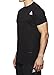 Reebok Men's Supersonic 2.0 Crewneck Activewear T-Shirt Designed with Performance Fabric - Black - Speedwork, X-Large