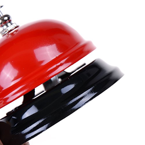 Retro Classical Red Call Bell Ring Bell Toy Party Prop for Family Restaurant Bar