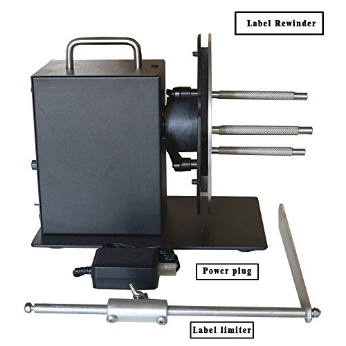 HD-R7 180mm Automatic Label Rewinder Machine,Label Winder,Use with Label Printers,Including a Stainless Steel Rod to Control Label - Thumbnail 5