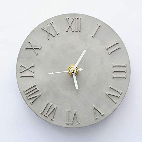 ZUINIUBI Cement Concrete Silicone Mould DIY Craft Clock Making Clay Plaster Mould Handmade for Home Decoration