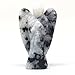 Nelson Creations, LLC 2 Inch White Rainbow Moonstone Guardian Angel Figurine Hand-Carved Natural Stone, Excellent for Nurturing Energy and Intuitive Qualities