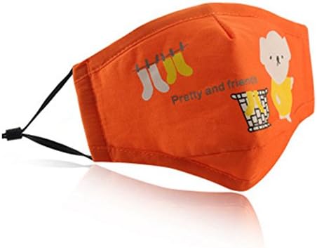 Kids Masks Cartoon Cotton Mask Children's PM2.5 Guaze Mask Dustproof Face Mask with Filters