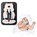 StoHua Infant Head Body Support with Organic Cotton, Newborn Baby Stroller Car Seat Insert, 2-in-1 Reversible, Used in Bassinet Stroller and Bouncer seat