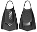 Arena Unisex Adult Powerfin Pro Swim Training Fins for Men and Women Silicone Short Blade Flippers Left/Right Custom Design, Black, 11-12