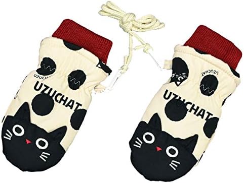 アスナロ グローブ ウズチャット スノーミトン ベビー 手袋 ネコ 情熱セール 裏ボア 女の子
