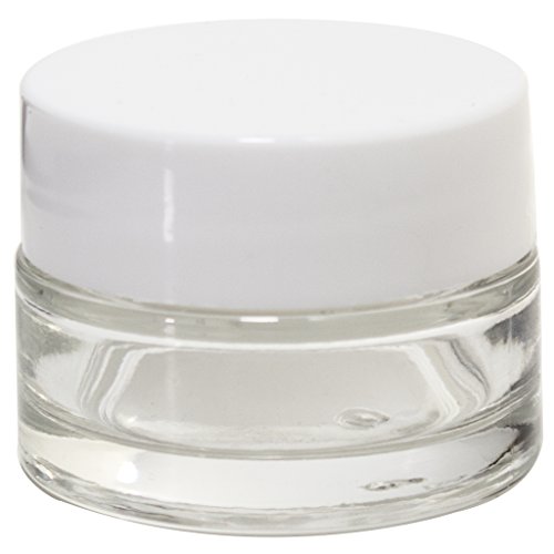 Amber Glass Straight Sided Jar - 4 oz (12 Pack) + Labels + Small Glass Balm Jar