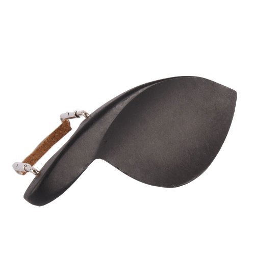 Soarun Black 4/4 Violin Chinrest with Screw & Cork, Ebony with Standard Bracket