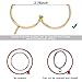 Coideal Open Curtain Rings with Eyelet - 20 Pack 1.5 Inch Openable Metal Drapery Ring Loops, Fits Up to 1 1/4 in Rod (Gold)
