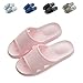 Finleoo Indoor Slipper Women and Men Bath Slipper Anti-Slip for Indoor Home House Sandal,Pink,40.41