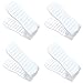 Utopia Living Adjustable Shoe Rack | Space Saving Shoe Slotz | 4 Pack White
