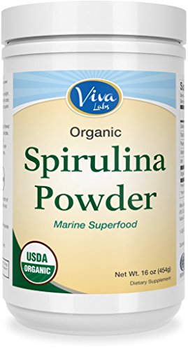 UPC 753940520502, Viva Labs Organic Spirulina Powder 16 oz - The FINEST Green Superfood, Boost Energy Naturally, Non-GMO