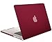 MOSISO Case Only Compatible with MacBook Pro Retina 13 inch (Models: A1502 & A1425) (Older Version Release 2015 - end 2012), Plastic Hard Shell Case & Keyboard Cover & Screen Protector, Wine Red