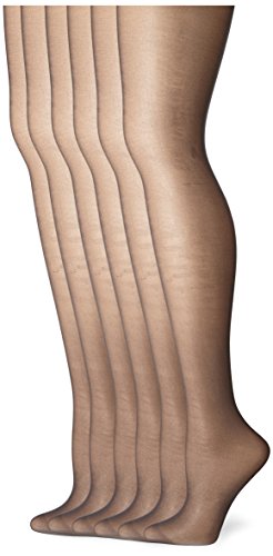 No nonsense women s sheer to waist toe pantyhose 6-pack…