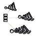 Glarks 510Pcs Metric M3 M4 M5 Alloy Steel Socket Cap Screws Hex Head Bolt Nuts Assortment Kit - Black Oxide Finish