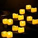Candle Choice Votive Candles, 48 Pack Flameless LED Flickering Tea Light Battery Operated Flickering Small Tealights for Thanksgiving Wedding Birthday Baby Party Christmas Decor Halloween Decorations