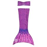 Fin Fun Mermaid Tail Outfit for 18 Inch Doll Like American Girl - Jia's Asian Magenta - Outfit Only, Doll Not Included