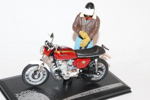 Honda Cb750 Cb 750 Baracame Rot Plus Fahrer 1/18 Solido Modellmotorrad Modell Motorrad