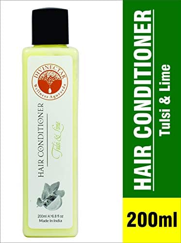 DIVINECTAR Hair Conditioner Tulsi & Lime - 200ml, Toxin Free.