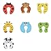Door Stopper Finger Pinch Guard Set of 7, JamHooDirect Children Safety Colorful Cartoon Animal Foam Door Stop Cushion for Baby/Children Safe