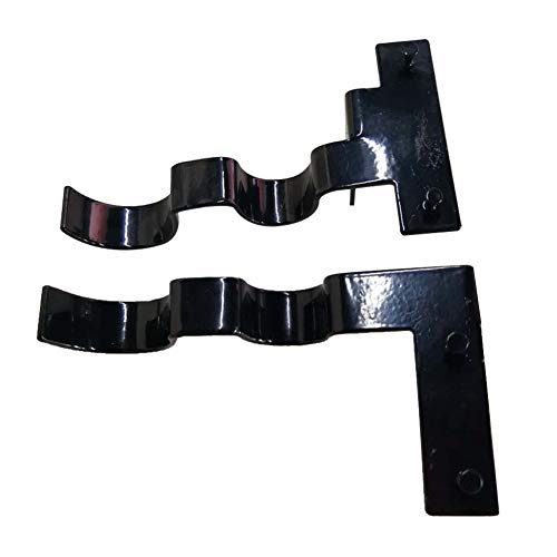 image for WAQIA HOUSE 2 Pcs Double Center Support Curtain Rod Bracket Into Windo