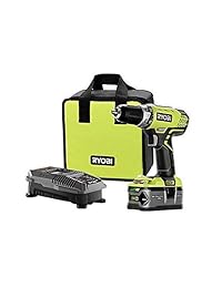 RYOBI P1814 - Kit de taladro y controlador inalámbrico de iones de litio, 18 V