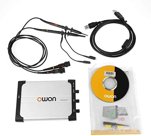 Euaoqi VDS1022 Virtual USB Oscilloscope 100MSa/S 25M Double Channel PC Oscilloscope 25MHZ