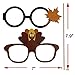 Photo Booth Props, Coxeer 20Pcs Photo Booth Props Kit DIY Kit Maple Leaf Turkey Thanksgiving Props