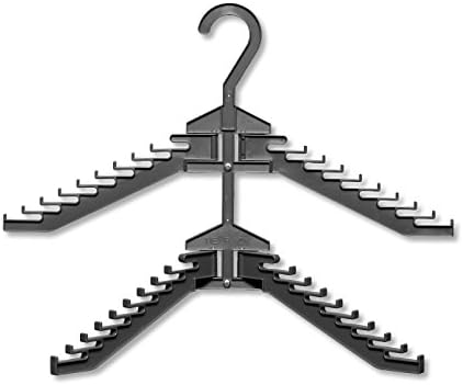 tie rack scarf hanger organizer men (grey) consonan multi-purpose 36
