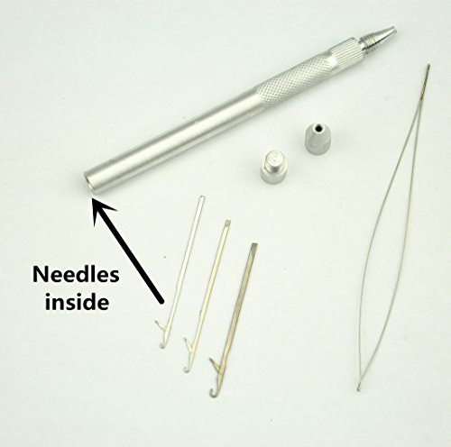 GEX Aluminum Ventilating Holder and Needles Kit Making Lace Wig