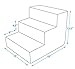 Best Pet Supplies Dog Stairs & Steps - CertiPur-US Made in USA Foam Steps for Small Dogs & Cats, Non-Slip Indoor Balanced Pet Step Support, Dog Ramp, No Assembly, Lambswool, 3-Step (13.5-inch Height)