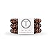 TELETIES Large Tortoise Hair Ties, Hair Coils 3 pack