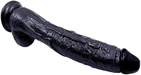 DKSD Portable Simulated Toy Flexible Vibration Thrust Large Toy Black Color PVC Material (Color : Black)