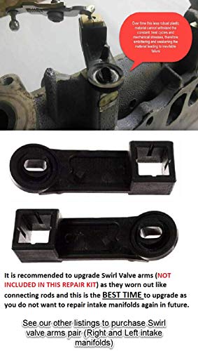 Mercedes Sprinter Gen2 NCV3 Freight Liner 2500 3500 OM642 Air Intake Inlet Manifold Swirl Runner Connecting Rod Sensor pickup Diesel 3.0L V6 Gasket Repair Kit - Thumbnail 6
